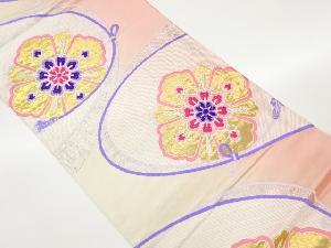 華文に紐模様織出し袋帯